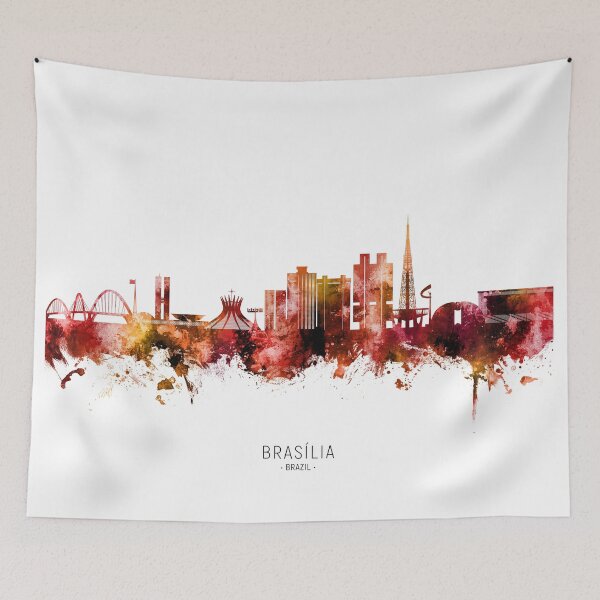 Artikelvorschau, Skyline von Brasilia, Brasilien entworfen und verkauft von ArtPrints.