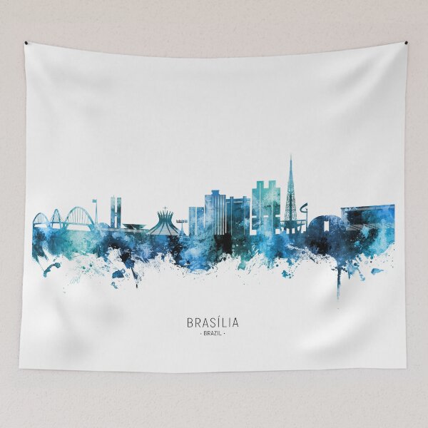 Artikelvorschau, Skyline von Brasilia, Brasilien entworfen und verkauft von ArtPrints.