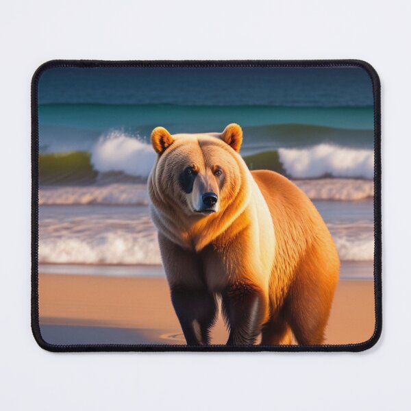 Item preview, Bear enjoying the sun in the beach designed and sold by Magical-bear.