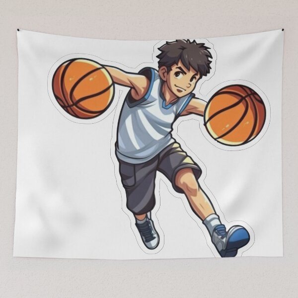 Item preview, Basketball player with balls designed and sold by abmkf.