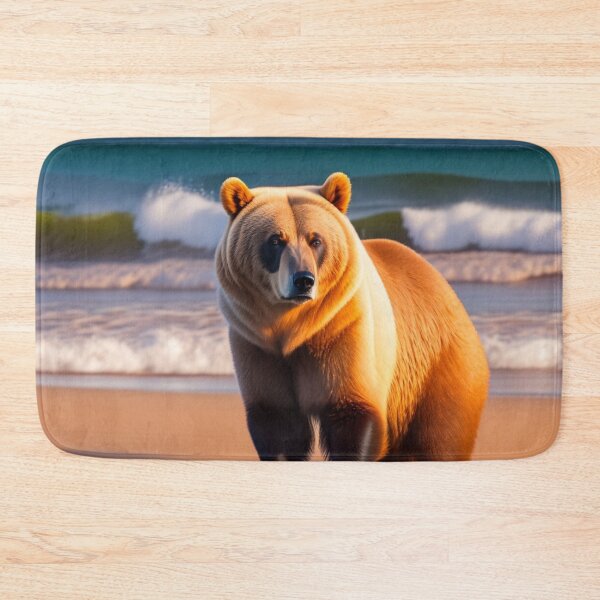 Item preview, Bear enjoying the sun in the beach designed and sold by Magical-bear.