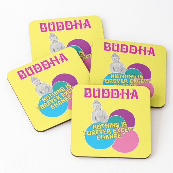 Item preview, Buddha, Nothing is forever except change, wisdom designed and sold by Mauswohn.