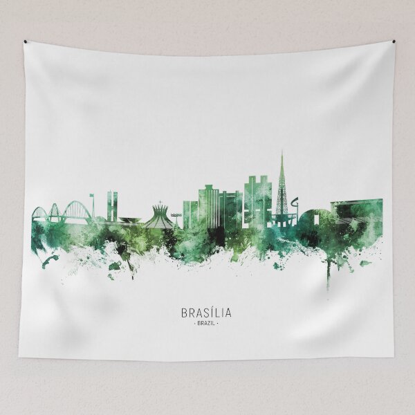 Artikelvorschau, Skyline von Brasilia, Brasilien entworfen und verkauft von ArtPrints.