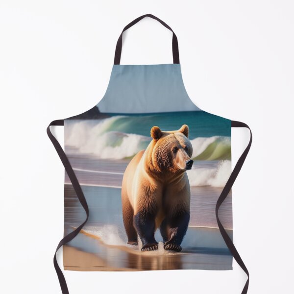 Item preview, Bear is walking at the beach enjoying the wave designed and sold by Magical-bear.