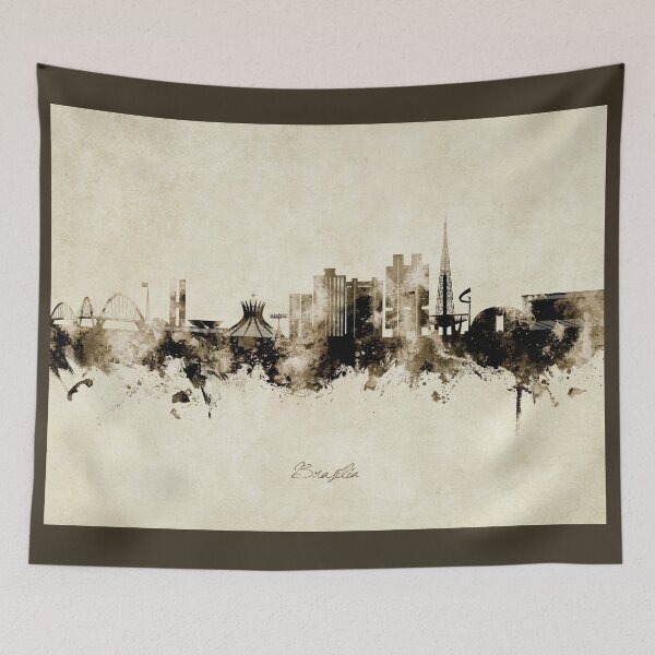 Artikelvorschau, Skyline von Brasilia, Brasilien entworfen und verkauft von ArtPrints.