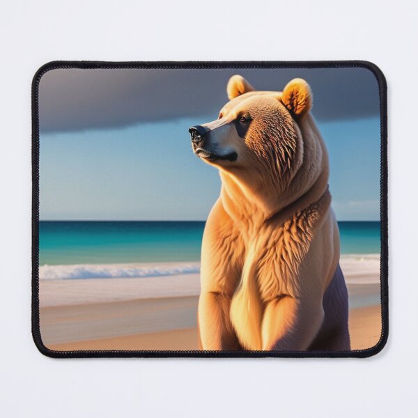 Item preview, The bear is waiting for his friend in the beach designed and sold by Magical-bear.