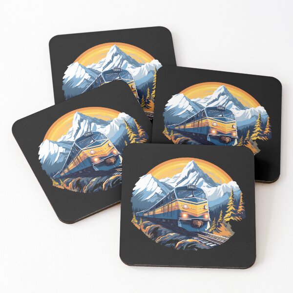 Item preview, Rocky Mountaineer Train: Snowy Mountain Adventure | Pop Art Inspired designed and sold by BNCH44.