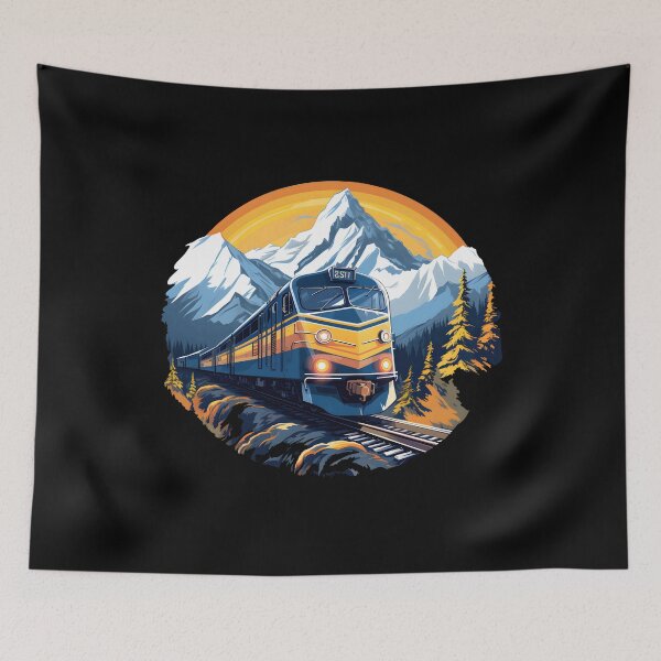 Item preview, Rocky Mountaineer Train: Snowy Mountain Adventure | Pop Art Inspired designed and sold by BNCH44.