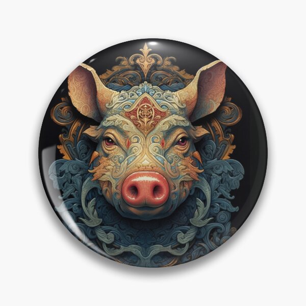 Item preview, Chinese Zodiac Sign Year of the Pig designed and sold by MoodPixels.