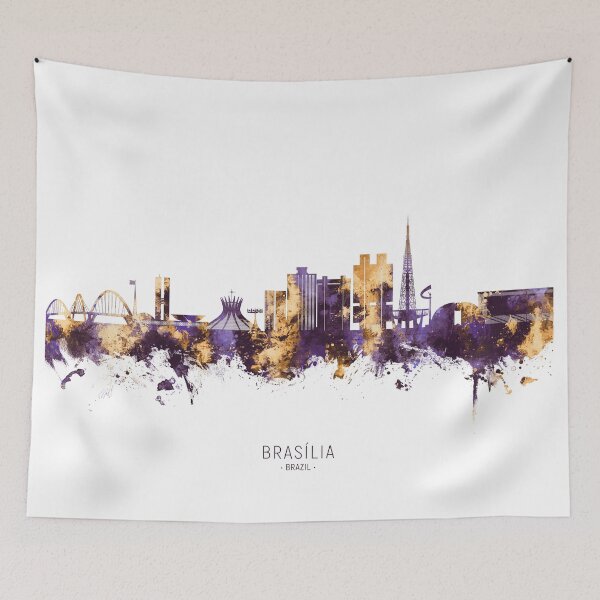 Artikelvorschau, Skyline von Brasilia, Brasilien entworfen und verkauft von ArtPrints.