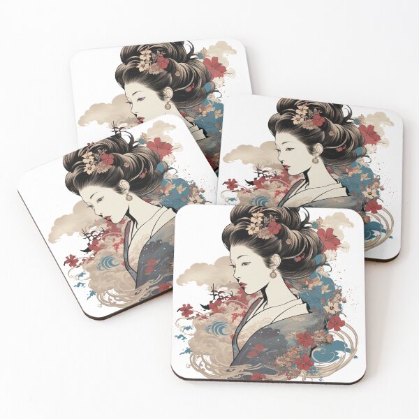 Item preview, Coolness in Bloom: A Modern Ukiyo-e Tribute designed and sold by Rebel-Zone.