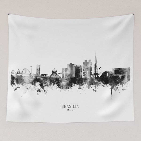Item preview, Brasilia Brazil Skyline designed and sold by ArtPrints.