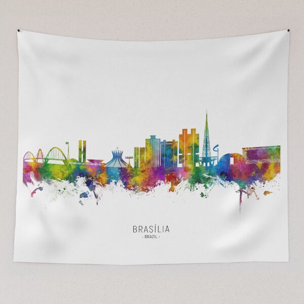 Artikelvorschau, Skyline von Brasilia, Brasilien entworfen und verkauft von ArtPrints.