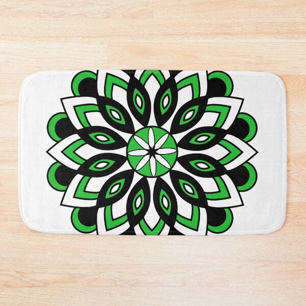 Item preview, Green White Black Mandala designed and sold by Sun-Soles.