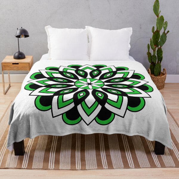 Item preview, Green White Black Mandala designed and sold by Sun-Soles.