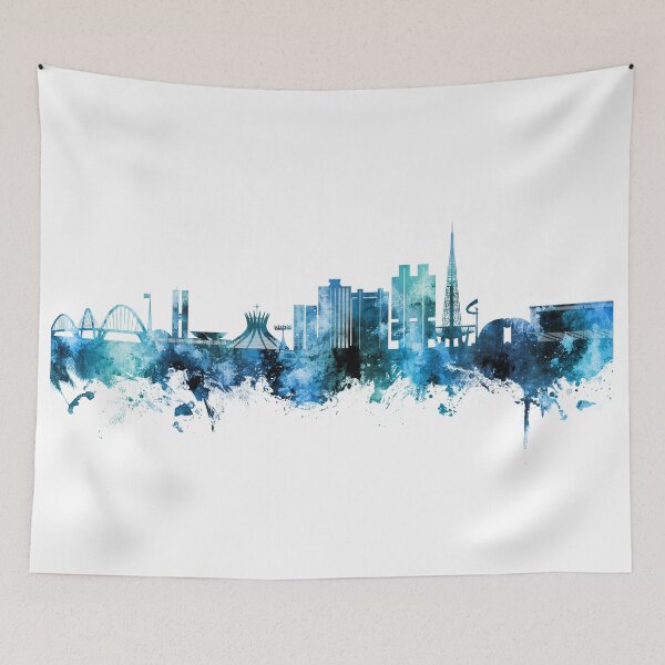 Artikelvorschau, Skyline von Brasilia, Brasilien entworfen und verkauft von ArtPrints.