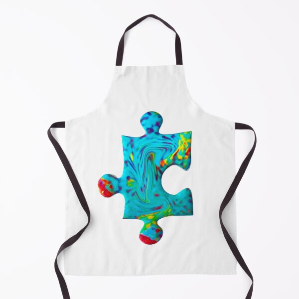 Item preview, Mesmerising Jigsaw Puzzle Piece, Turquoise designed and sold by Do-GoodPuzzler.