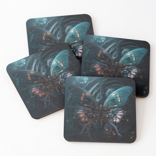 Item preview, Neon-winged cyber butterfly designed and sold by Cosmic-graphics.