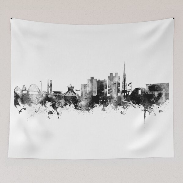 Artikelvorschau, Skyline von Brasilia, Brasilien entworfen und verkauft von ArtPrints.