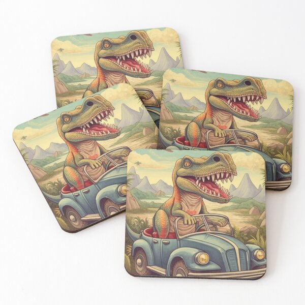 Item preview, Driving Dinosaur T-Shirt | Fun Tee for Dino Enthusiasts designed and sold by joanwatson45.