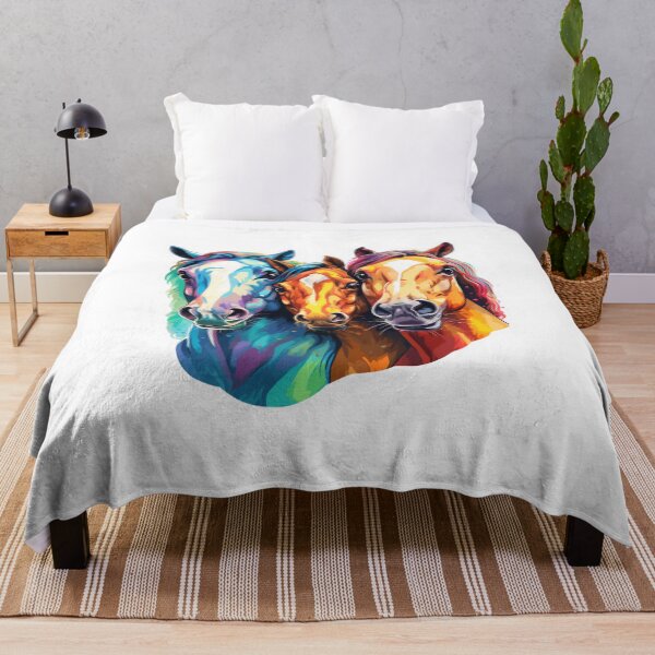 Item preview, Wild colourfull horses beauty animals designed and sold by SmileshareShop.