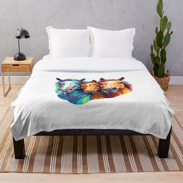 Item preview, Wild colourfull horses beauty animals designed and sold by SmileshareShop.