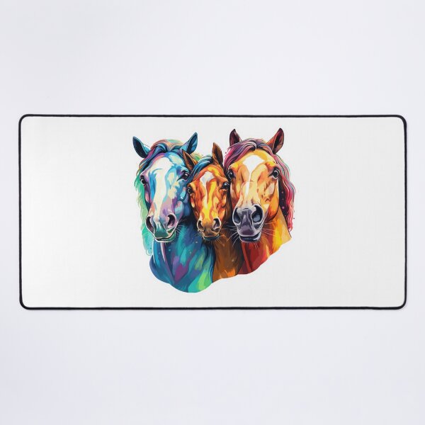 Item preview, Wild colourfull horses beauty animals designed and sold by SmileshareShop.