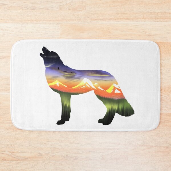 Item preview, Sunset howling wolf designed and sold by CreationsByBear.