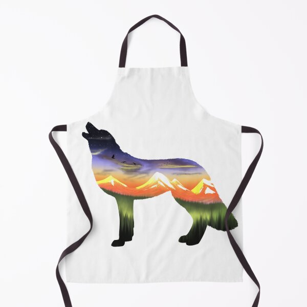 Item preview, Sunset howling wolf designed and sold by CreationsByBear.