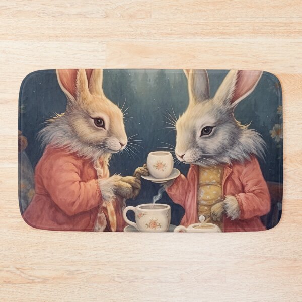 Artikelvorschau, Bunnies drink tea entworfen und verkauft von abmkf.