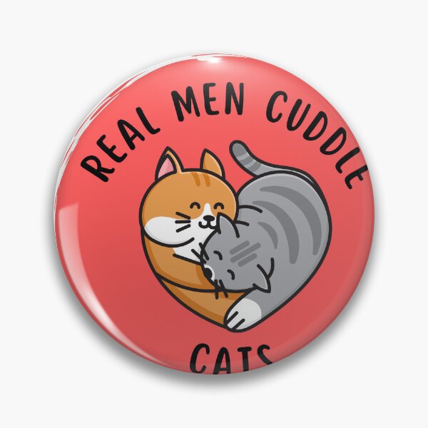 Item preview, Real men cuddle cats - Cat lover designed and sold by fashion-label.