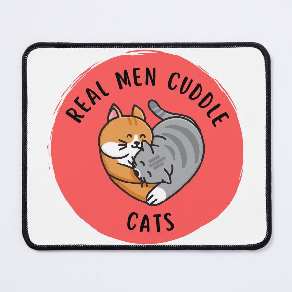 Item preview, Real men cuddle cats - Cat lover designed and sold by fashion-label.