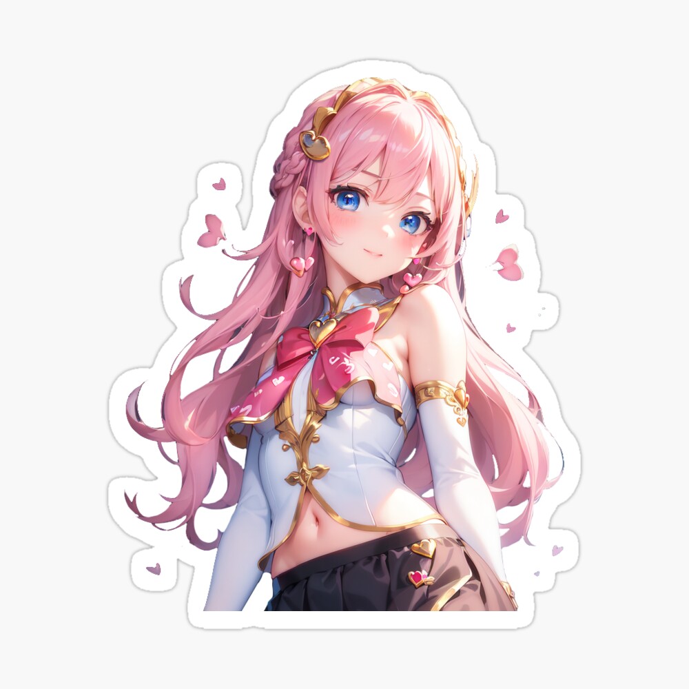 Kawaii cute anime girl uwu Sticker for Sale by waifusparadise