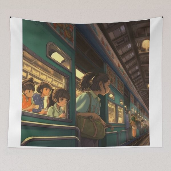 Item preview, Spirited Away Train Travel Scene Art Vintage designed and sold by rivetsamuel.