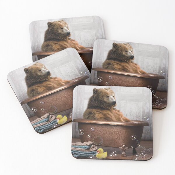 Item preview, Bear In The Tub designed and sold by ivannaLawson.