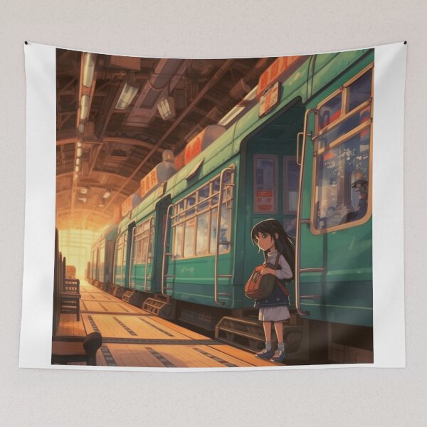 Item preview, Spirited Away Train Travel Scene Fan Art designed and sold by rivetsamuel.
