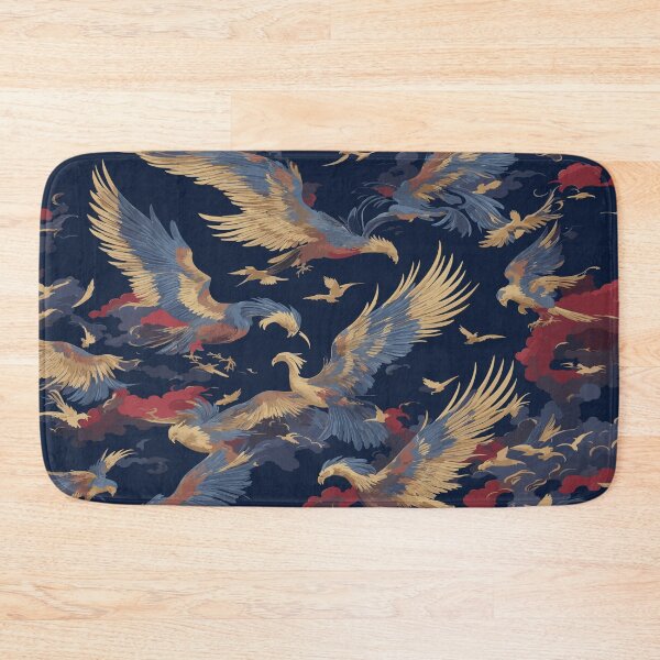 Item preview, Birds in Blue, Black, Gold, and Red - A Captivating Painting Experience designed and sold by AFUNARTZ.