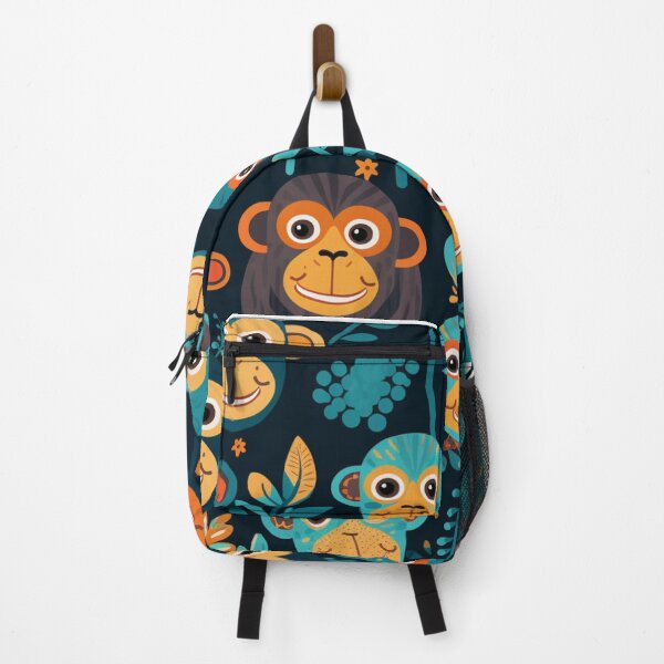 Item preview, Happy smiling monkeys pattern  designed and sold by SmileshareShop.
