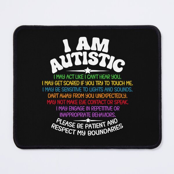 Item preview, I am Autistic Autism Awareness quote designed and sold by Dolphin Graphic.