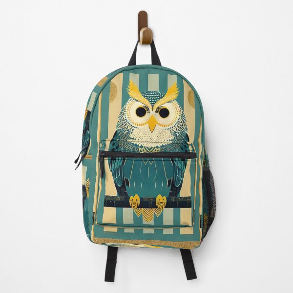 Item preview, TEAL AND GOLD OWL BY CALLISC ARTS designed and sold by CallisC-Arts.