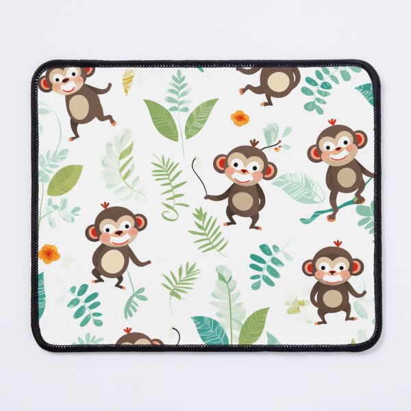 Item preview, Happy positive monkeys pattern designed and sold by SmileshareShop.