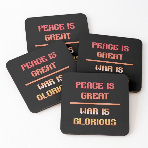 Item preview, Peace is Great War is Glorious designed and sold by pixeptional.