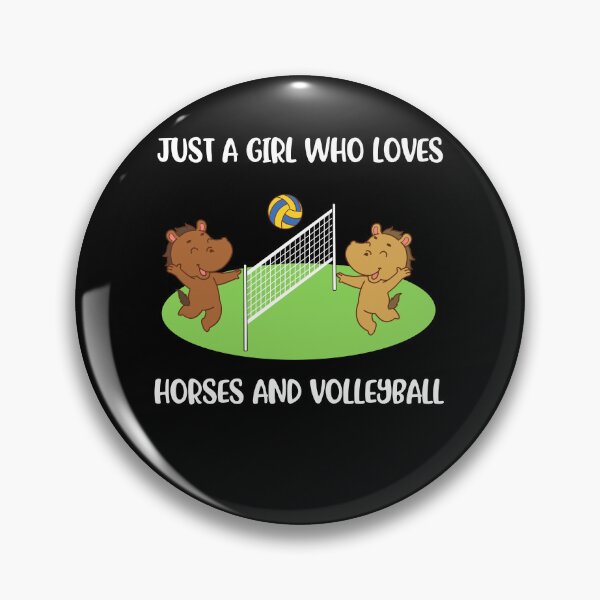 Item preview, Horses And Volleyball Funny Volleyball Gift designed and sold by CatRobot.
