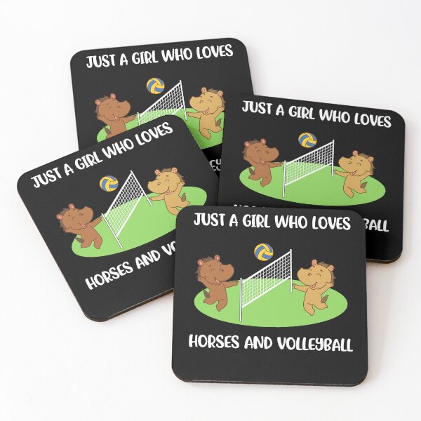Item preview, Horses And Volleyball Funny Volleyball Gift designed and sold by CatRobot.