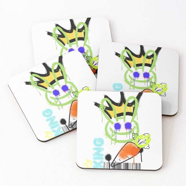 Item preview, Rabitt king street art funny colorful crown splash designed and sold by DESIGNIRIS.