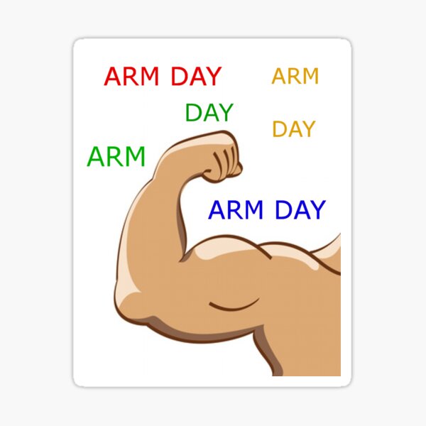 Every Day Is Arm Day Funny Gym Workout Bicep Exercise Gift for Men