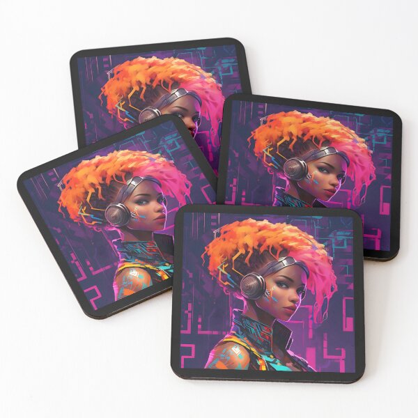 Item preview, African American Woman Cyberpunk designed and sold by thecrouchshirt.