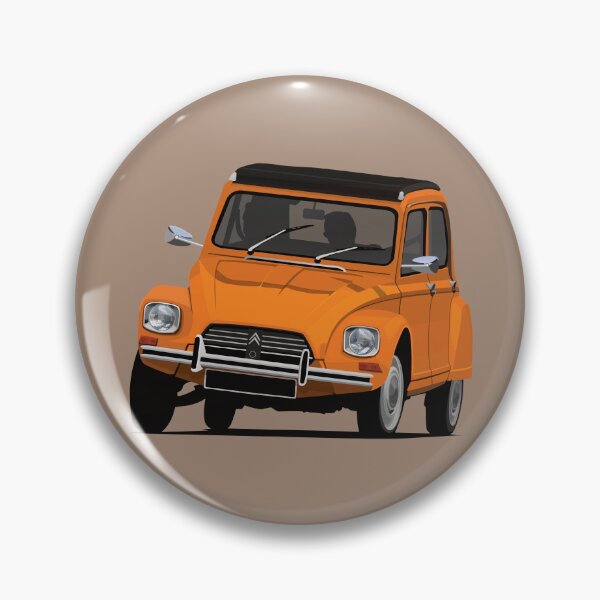 Item preview, Classic car Dyane in orange designed and sold by knappidesign.