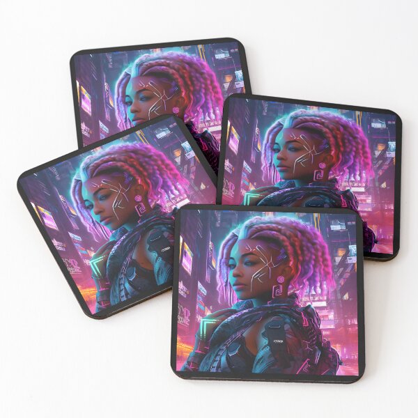 Item preview, African American Woman Cyberpunk designed and sold by thecrouchshirt.