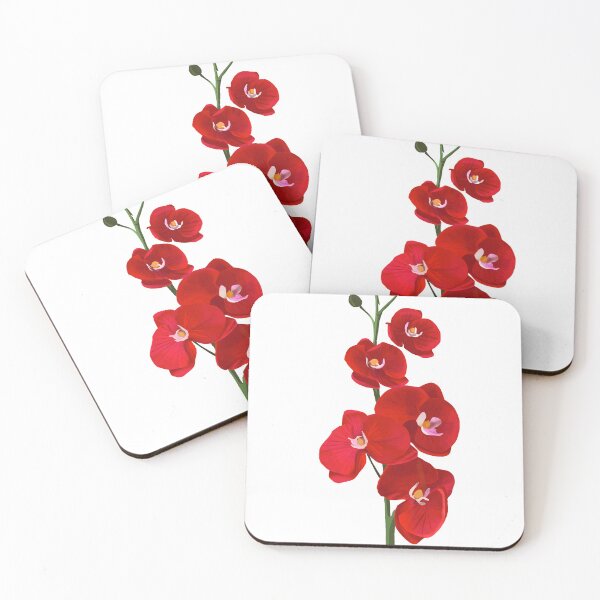 Item preview, red orchid flower designed and sold by ib brussee.